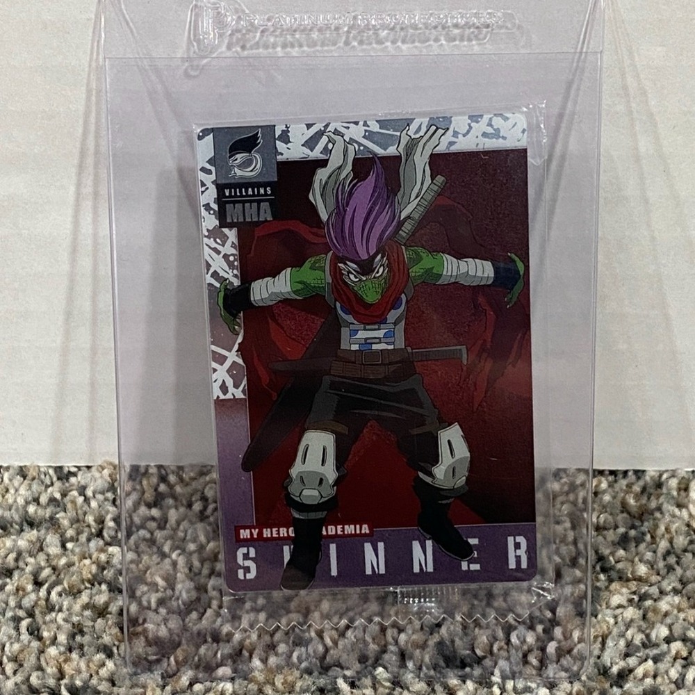 Bandai My Hero Academia Wafer Card Spinner #1-11 Villains Purple Excellent
